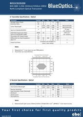Page 4, BlueOptics BO11C3155220 1000BASE BX U GBIC Bidi