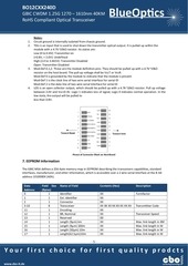 Page 5, BlueOptics BO12CXX240 1000BASE CWDM GBIC