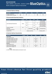 Page 3, BlueOptics BO12CXX2C0 1000BASE CWDM GBIC