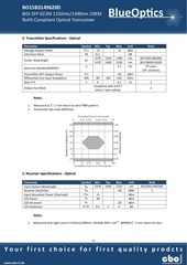 Page 4, BlueOptics BO15B3149620D 622 Mbit SFP Bidi