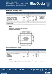 Page 4, BlueOptics BO15B4931620D 622 Mbit SFP Bidi