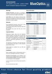Page 2, BlueOptics BO16CXX620D 1000BASE CWDM SFP Transceiver