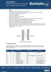 Page 5, BlueOptics BO16CXX620D 1000BASE CWDM SFP Transceiver