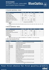 Page 4, BlueOptics BO16CXX680D 1000BASE CWDM SFP Transceiver
