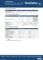 Page 3, BlueOptics BO16DXX680D SFP CWDM Transceiver 80KM