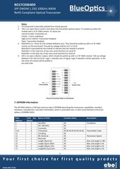 Page 5, BlueOptics BO17CXX640D 1000BASE DWDM SFP Transceiver