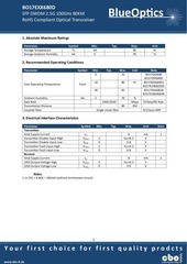 Page 3, BlueOptics BO17EXX680D SFP DWDM Transceiver