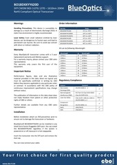 Page 2, BlueOptics BO18DXXYY620D CWDM SFP Bidi Transceiver
