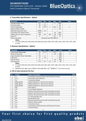 Page 4, BlueOptics BO18DXXYY620D CWDM SFP Bidi Transceiver