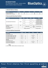 Page 3, BlueOptics BO18EXXYY640D CWDM SFP Bidi Transceiver