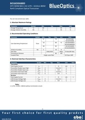 Page 3, BlueOptics BO18EXXYY680D CWDM SFP Bidi Transceiver