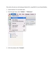 set up guide apple outlook 2011