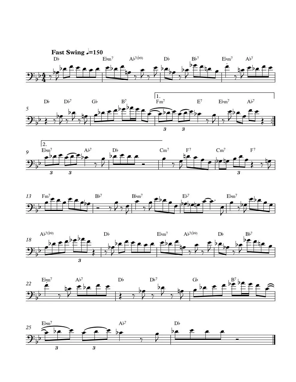 Page 1 of 1, dexterity db Full Score