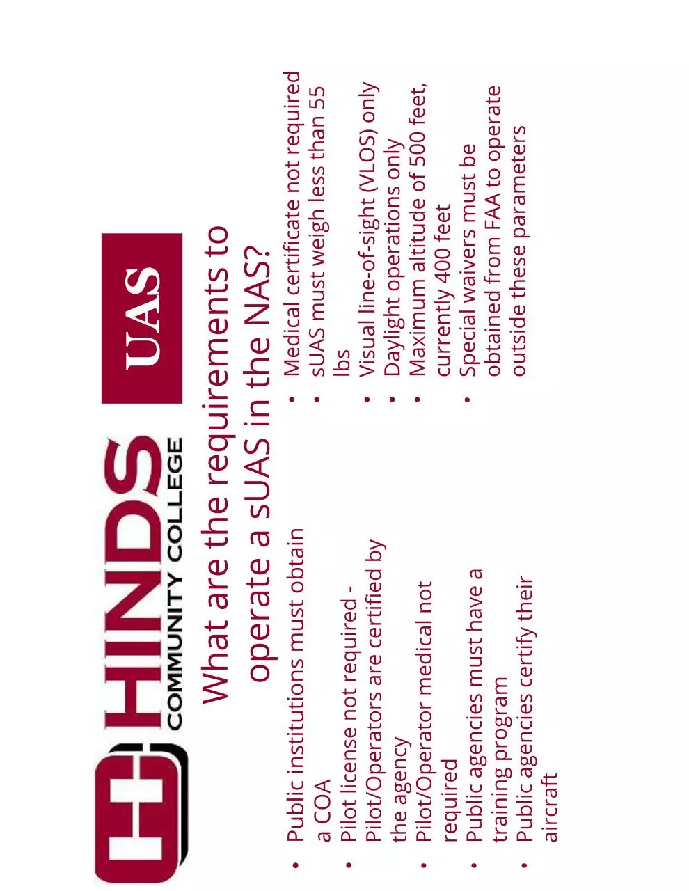 Page 2 of 13, Hinds CC Presentation 05192016 Drone Slides