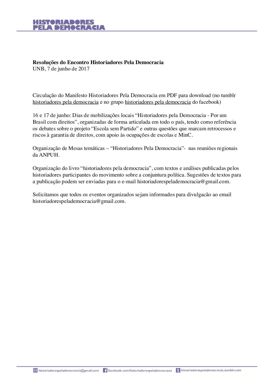 Page 1 of 1, resolucoes encontro brasilia