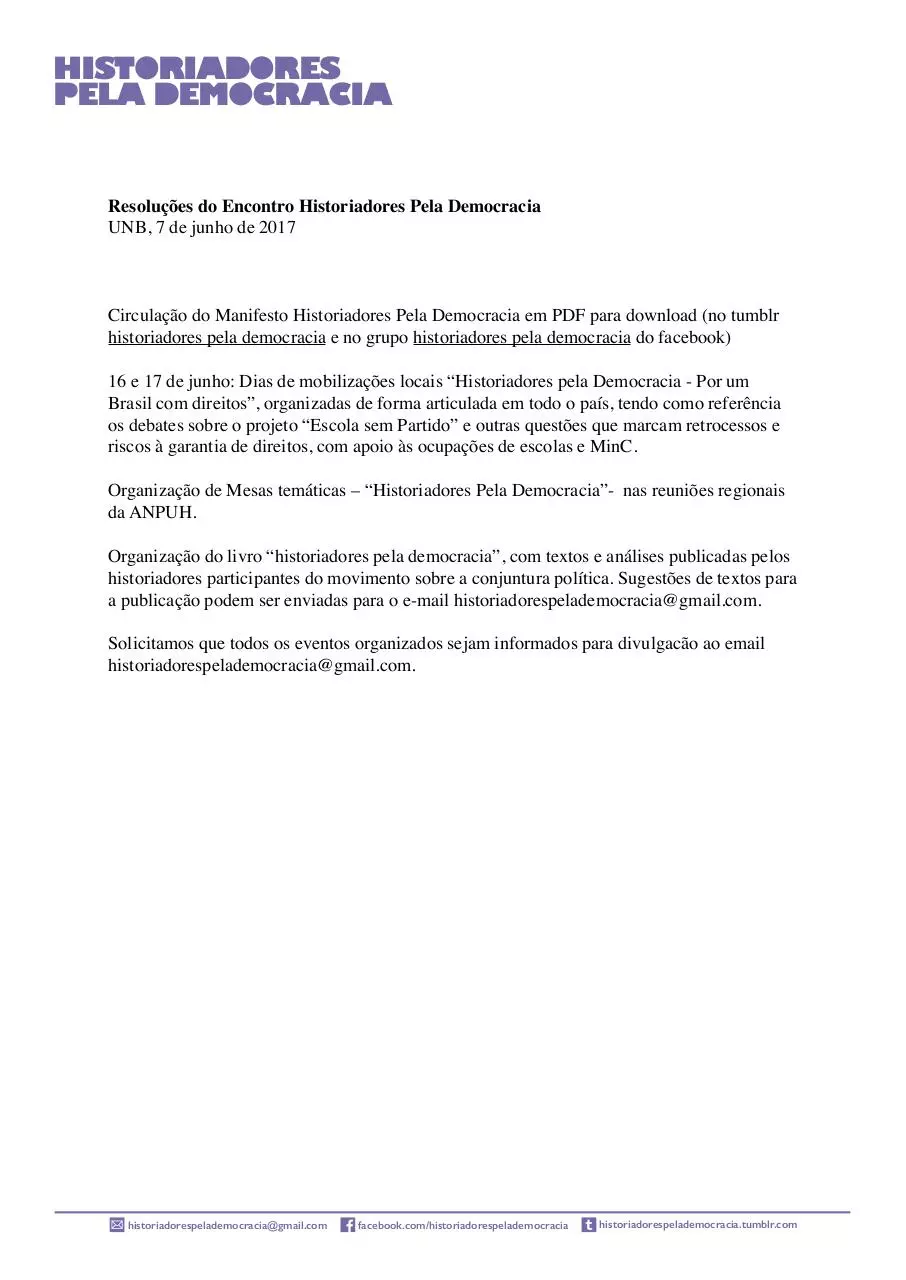 Page 1 of 1, resolucoes encontro brasilia