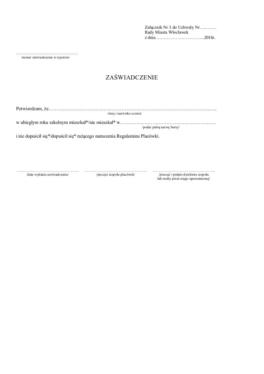 Document preview - ZaÅ‚Ä…cznik Nr 3 do UchwaÅ‚y Nr.pdf - Page 1/1