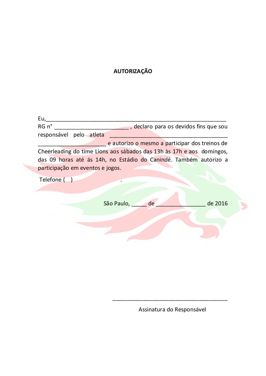 Document preview AUTORIZAÃ‡ÃƒO.pdf - page 1/1
