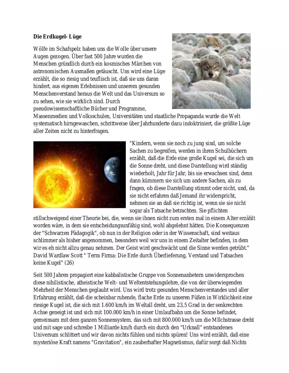 Page 2 of 189, Flache Erde Verschwörung
