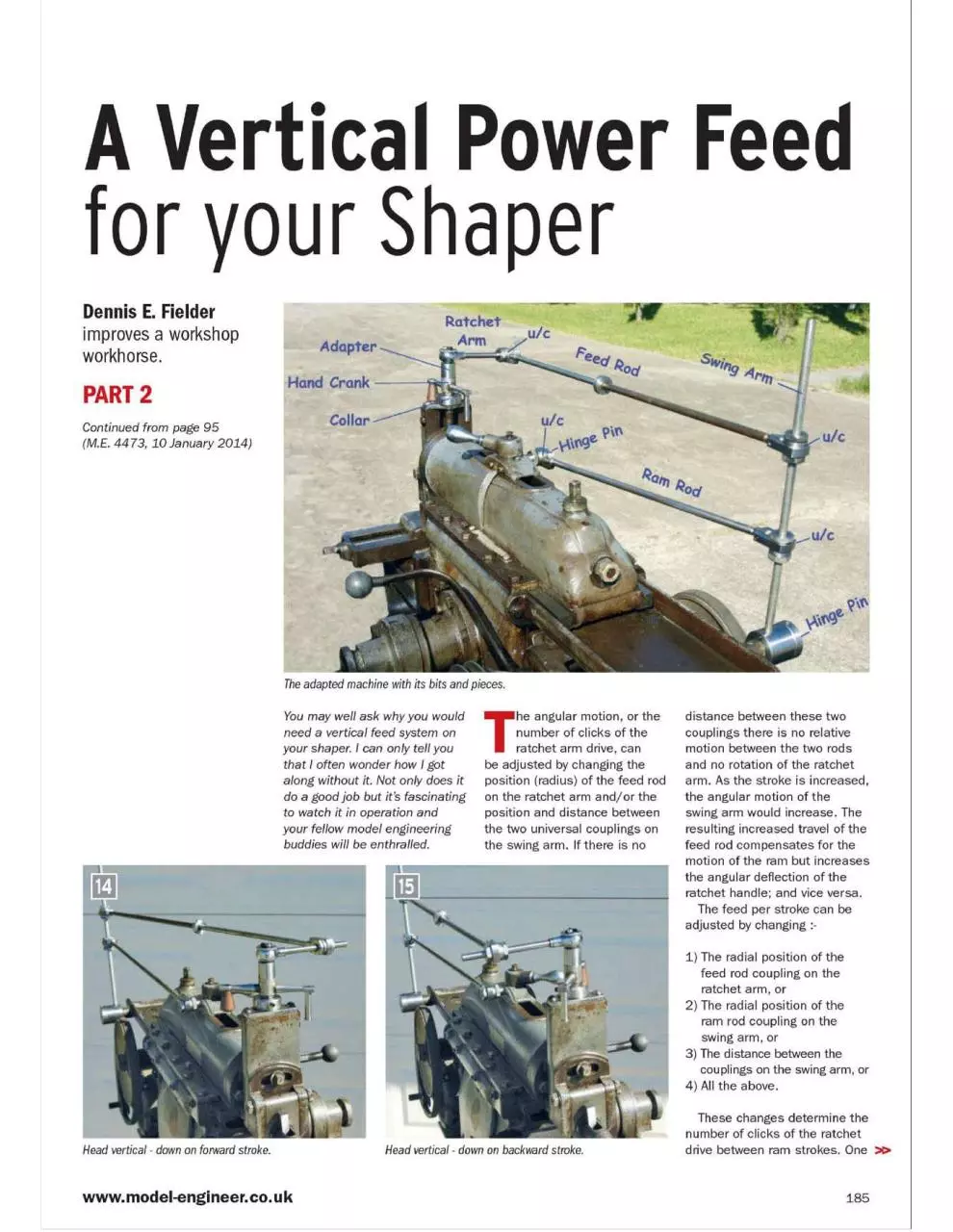 Page 1 of 3, A Vertical Power Feed For Your Shaper Conc.