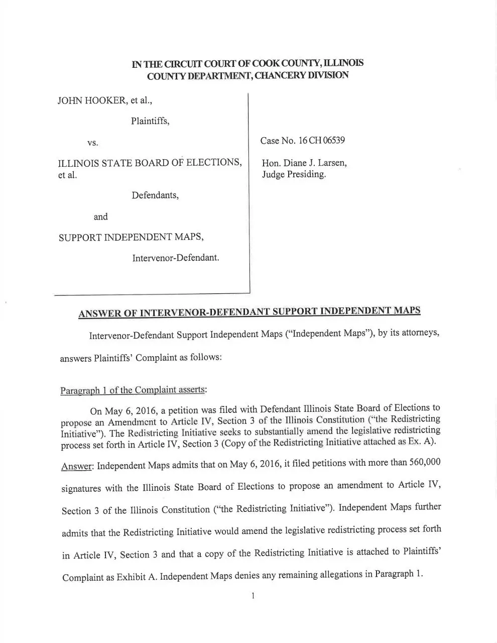 Page 1 of 30, Independent Maps Answer