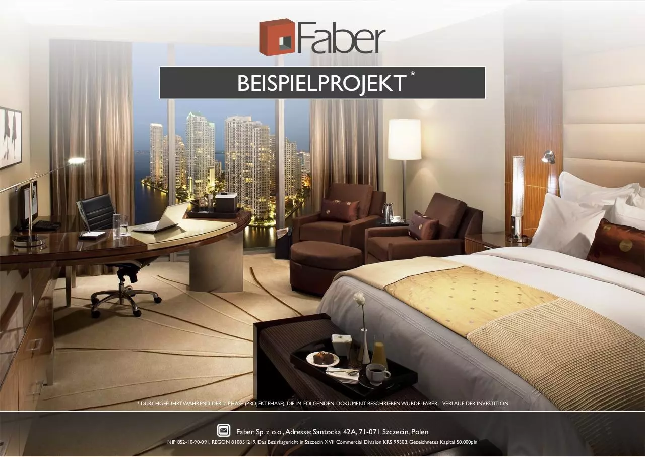 Page 1 of 8, Faber BEISPIELPROJEKT