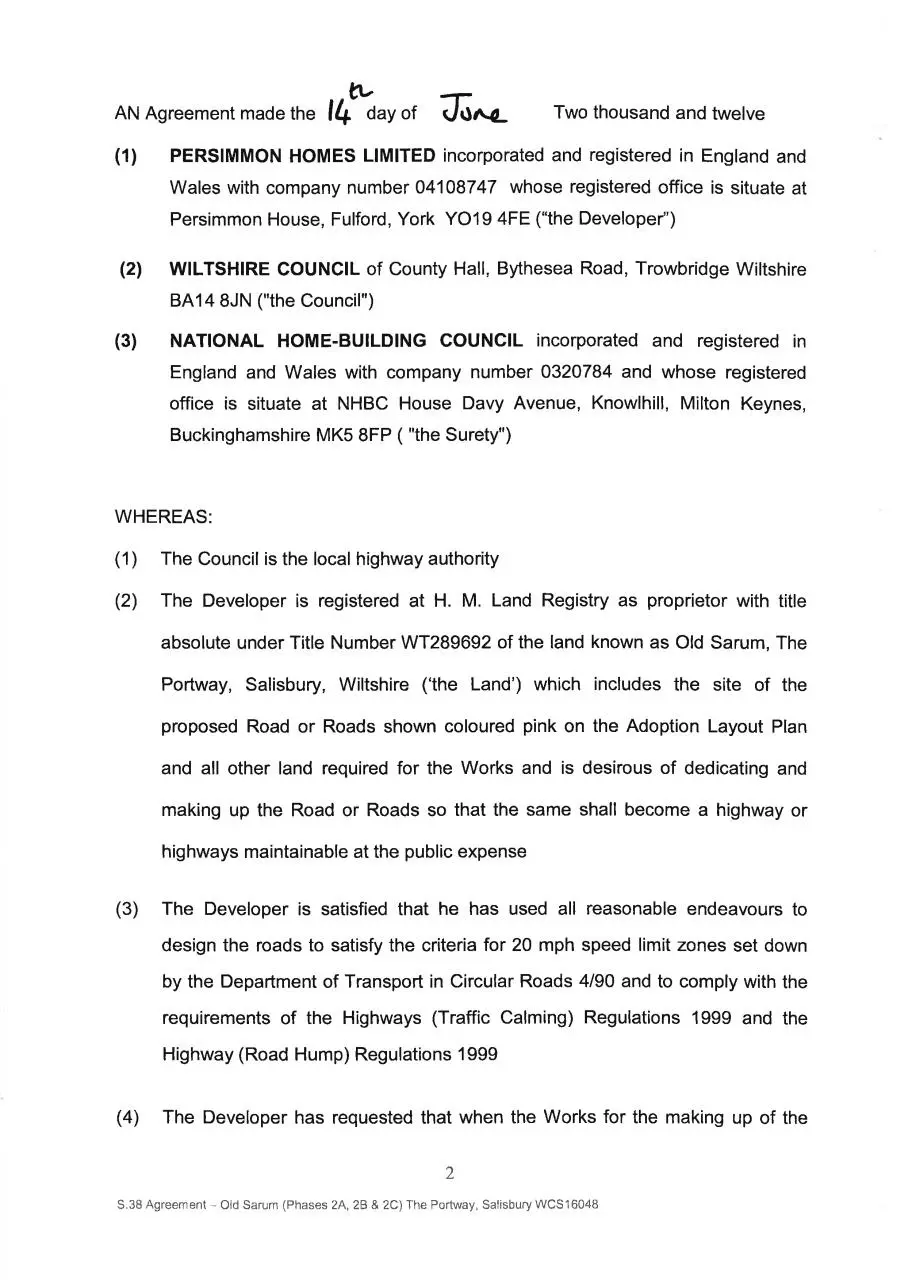 Page 2 of 15, Legal agreement part 1