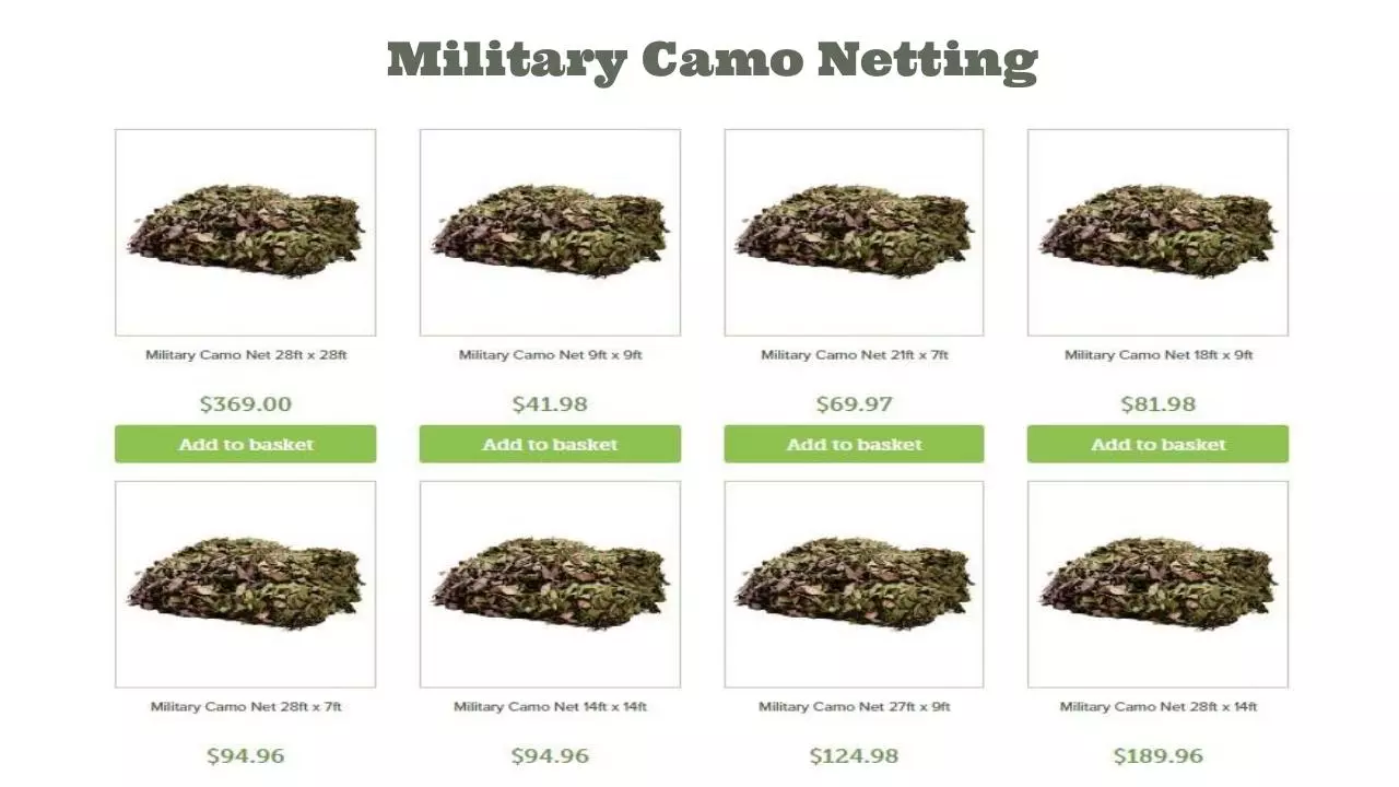 Page 3 of 5, Camo netting