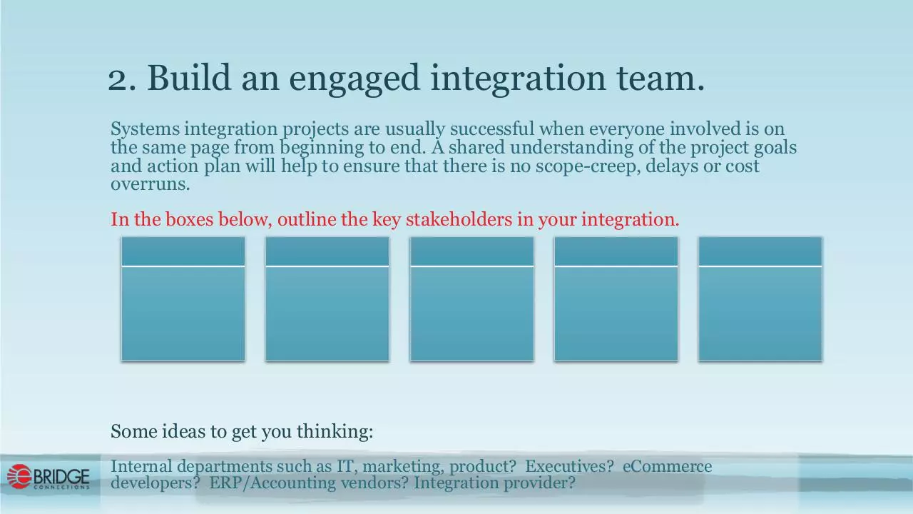 Page 4 of 9, Workbook eCommerce Integration eBridge