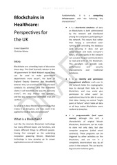 Page 1, Blockchain for healthcare data