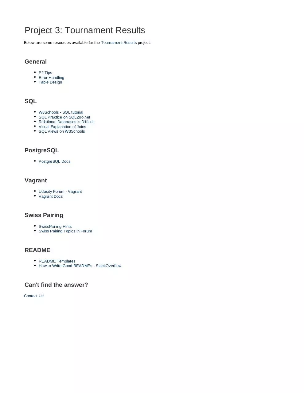 Page 1 of 1, Tournament Results Overview