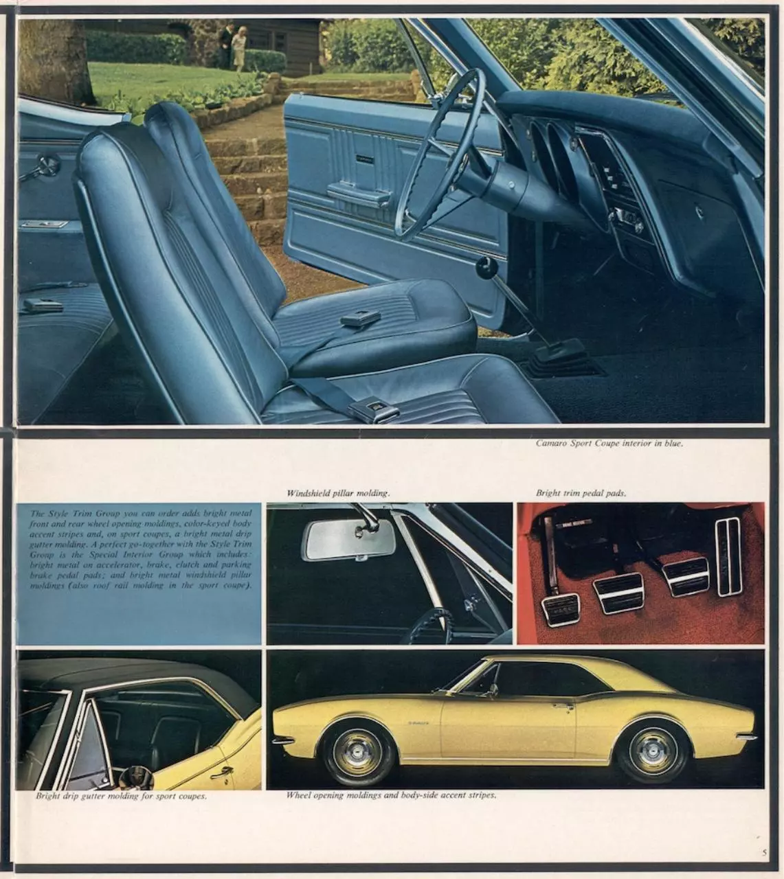 Page 5 of 18, camaro 1967 brochure