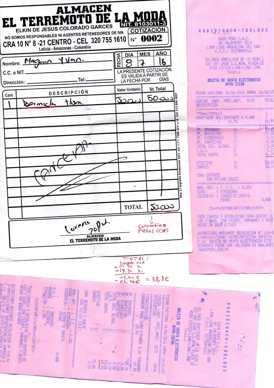 Page 1 of 1, Bought items to replace lost items (3)