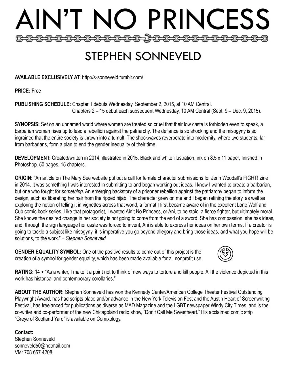Page 1 of 51, Aint No Princess by Sonneveld