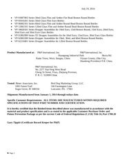 Page 2, General Certificate of Conformity