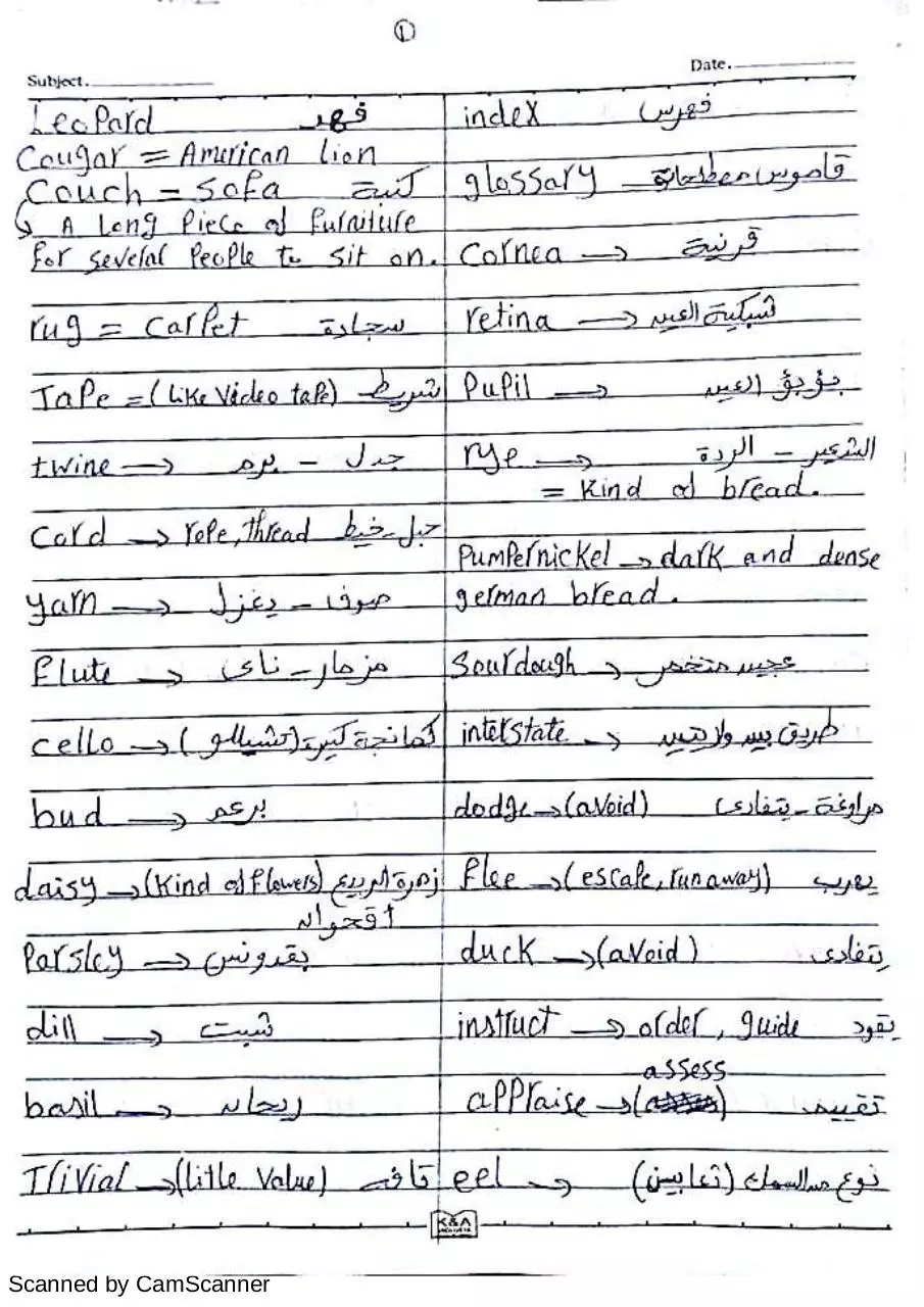 Page 1 of 9, 501 vocab