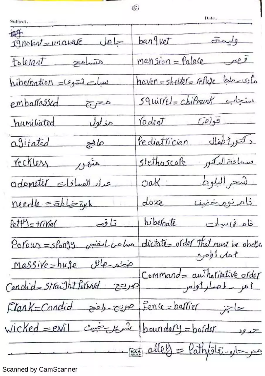 Page 5 of 9, 501 vocab