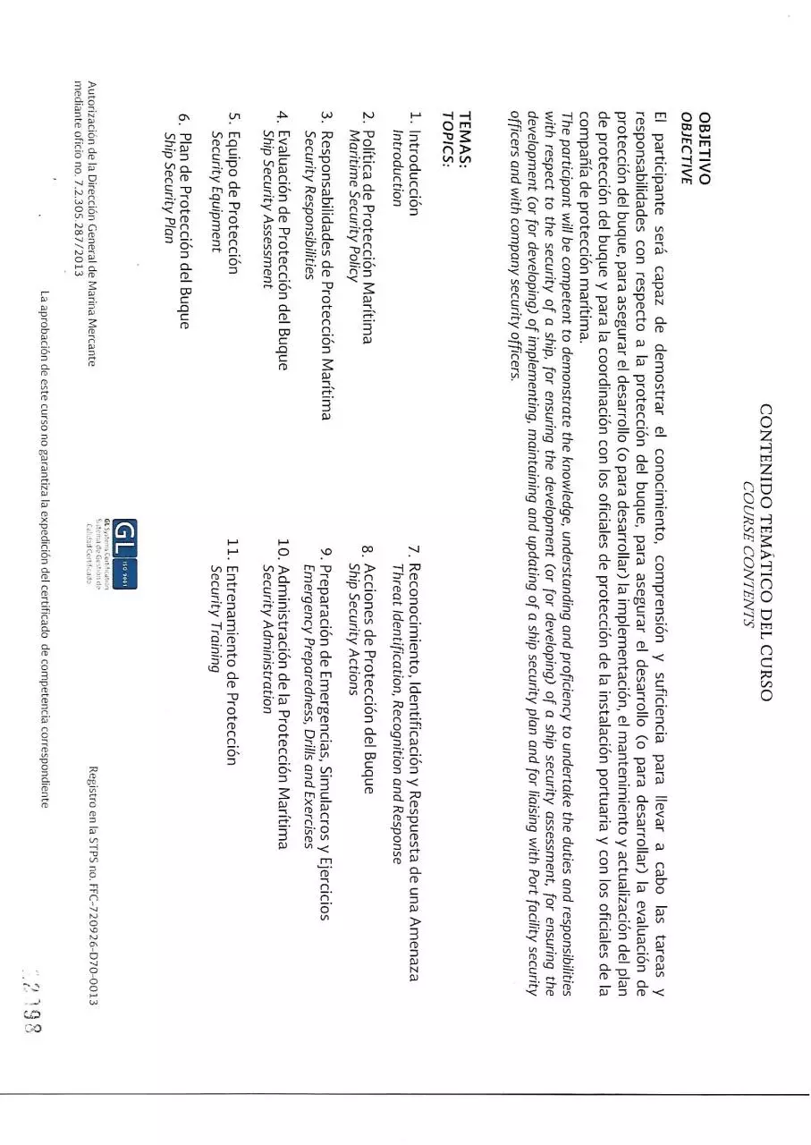 Page 2 of 6, Certificate of SSO,ECDIS #10