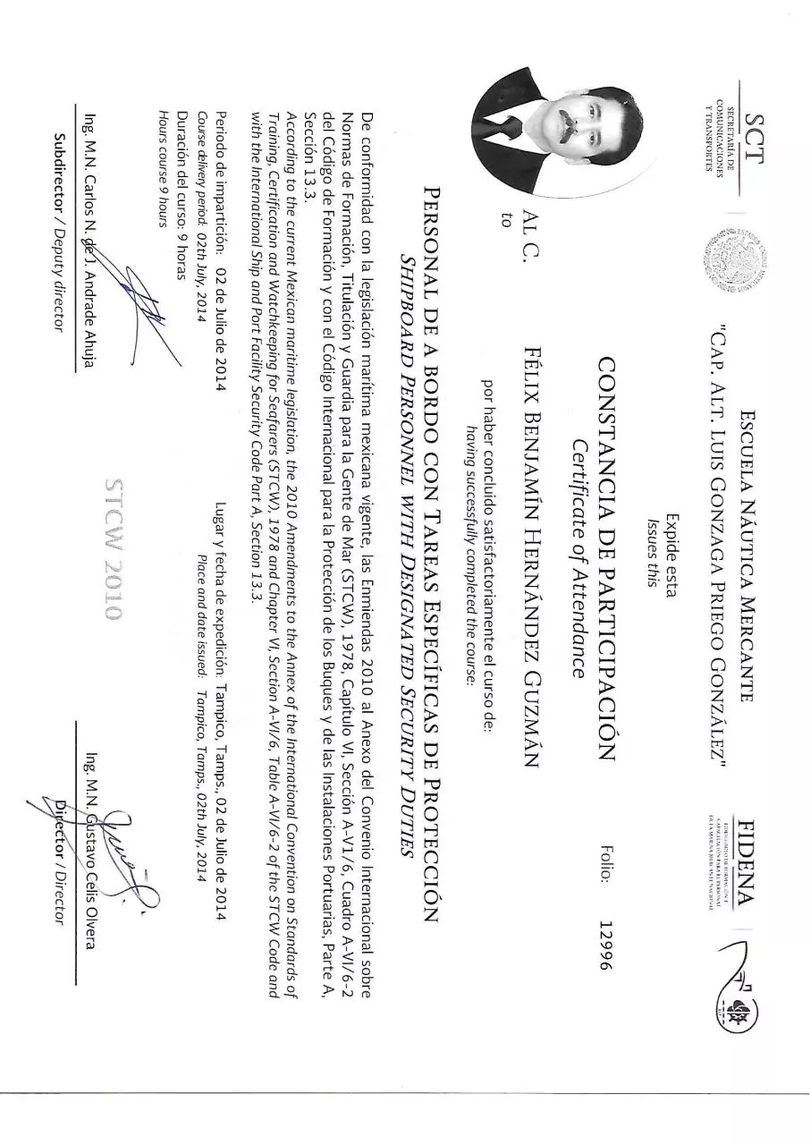 Page 3 of 6, Certificate of SSO,ECDIS #10