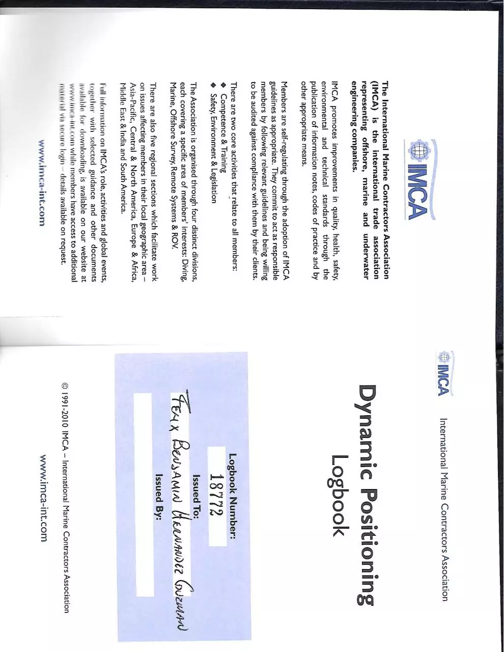 Page 4 of 7, DP record of vessel and IMCA 2016 #7