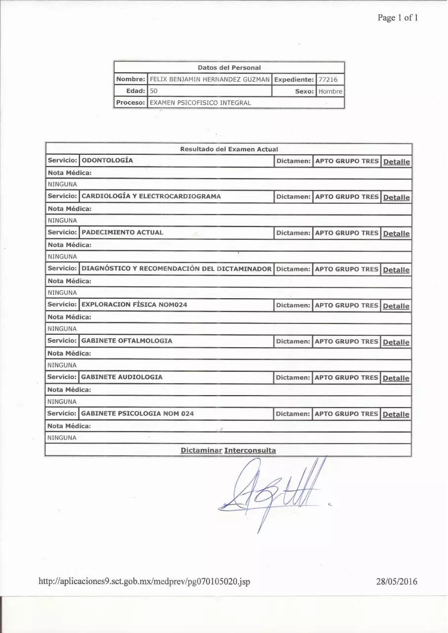 Page 3 of 3, Medical Certificate May 2016 SCT #5