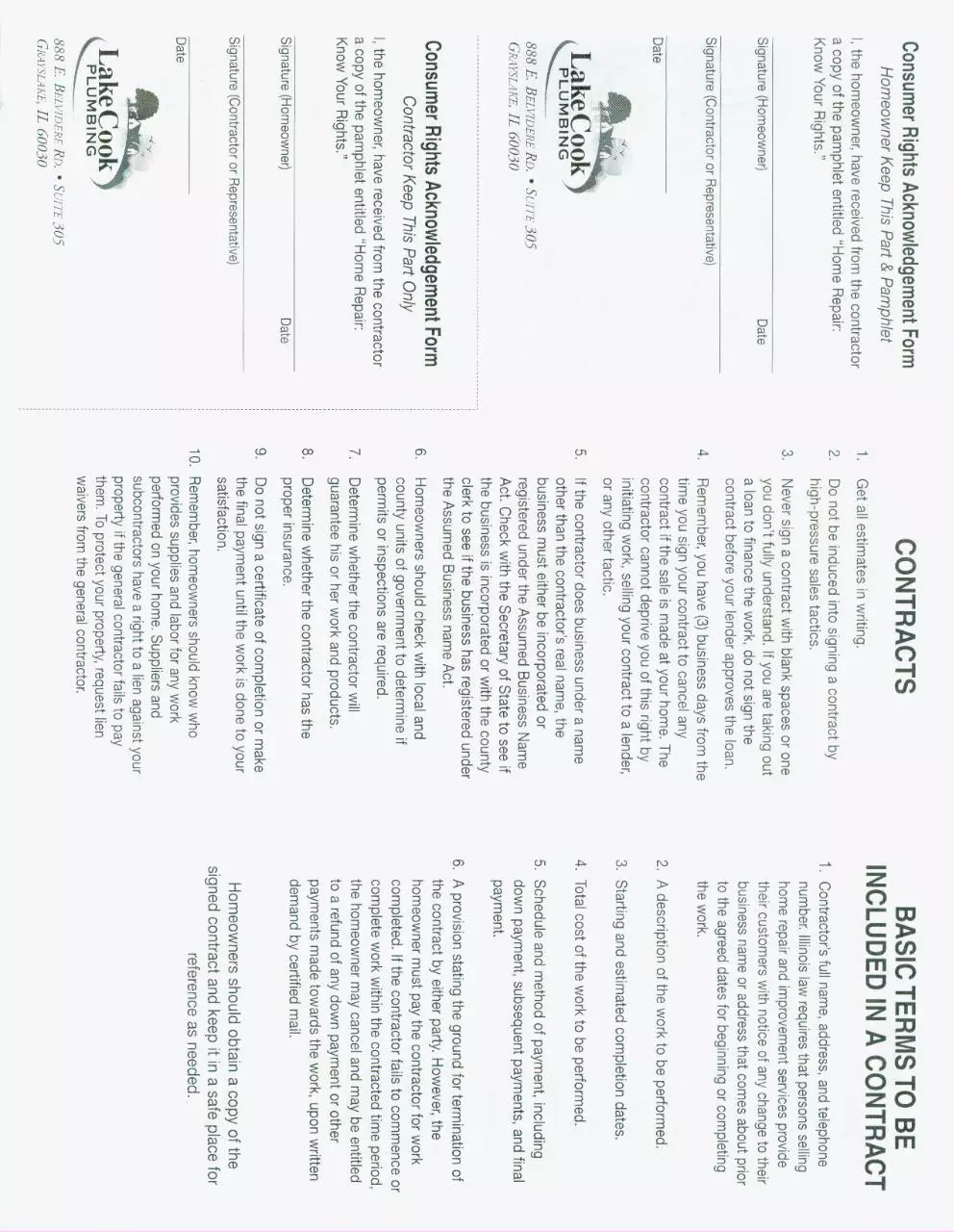 Page 1 of 2, Consumer Rights