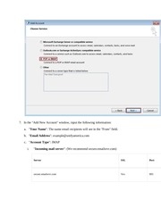 Page 4, Set Up guide Windows Outlook 2016 (UA)
