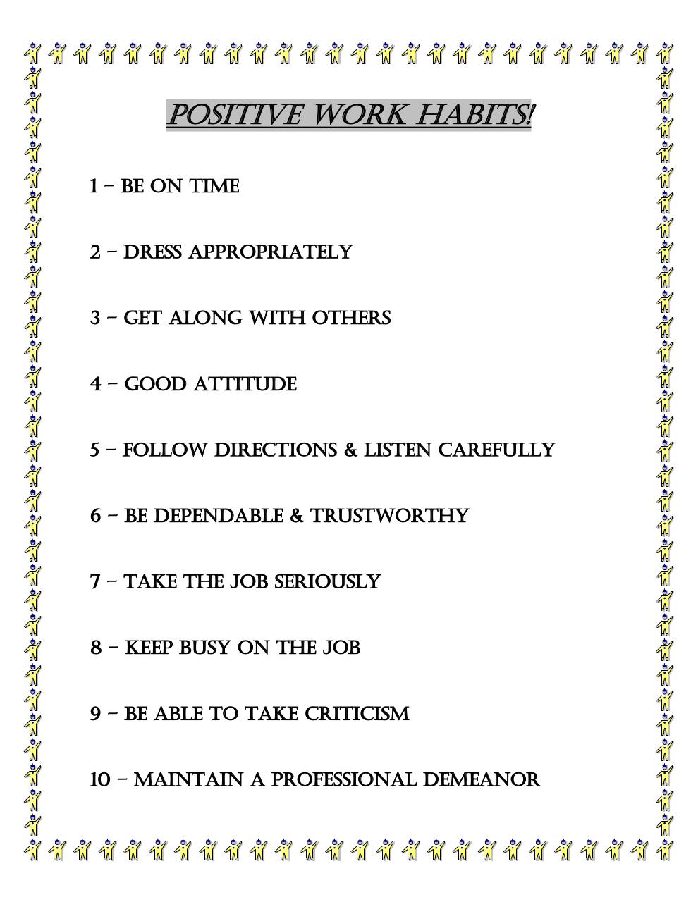 Document preview Positive Work Habits.pdf - page 1/1