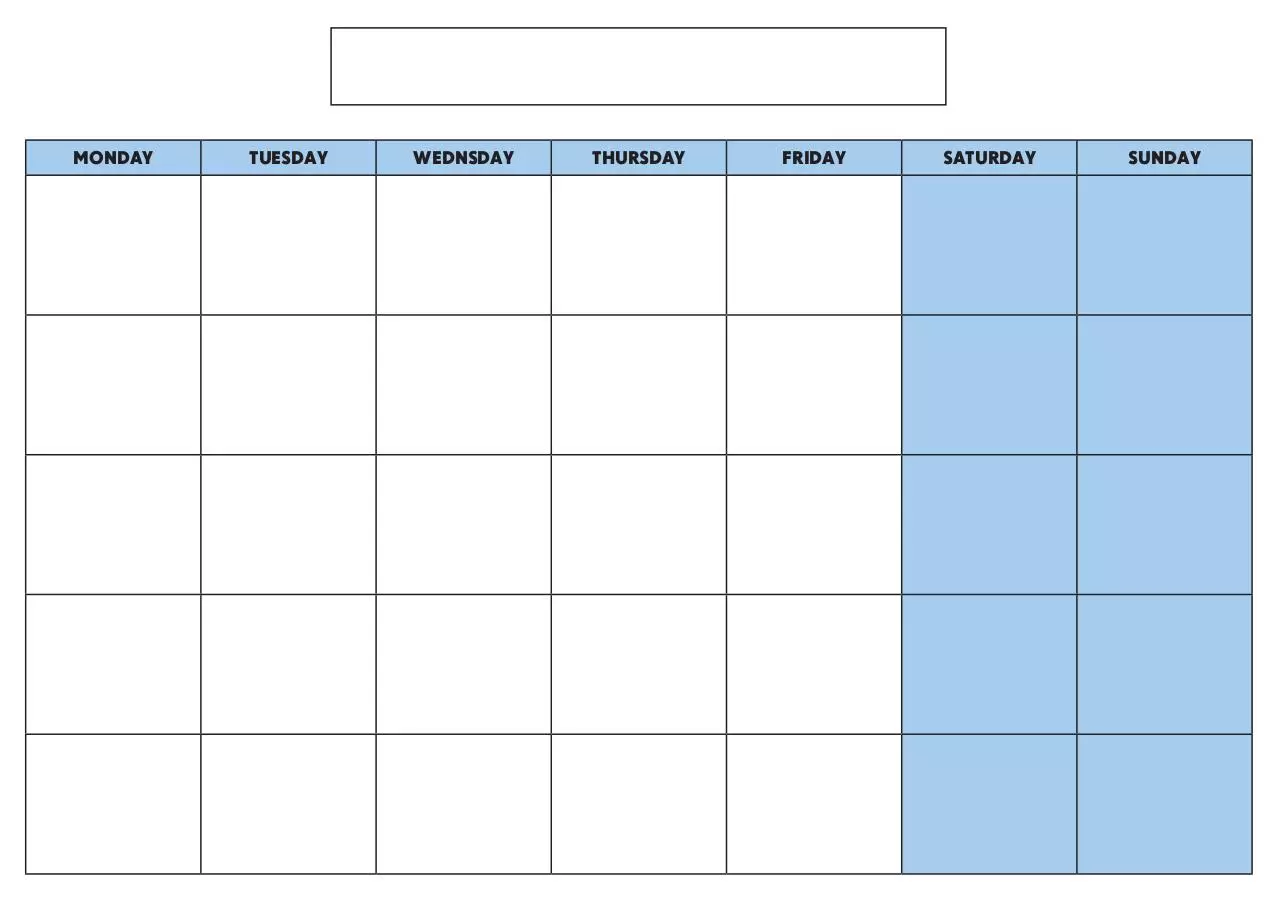 Page 1 of 2, BLANK ACADEMIC CALENDAR BySofie Blue