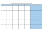 Page 1, BLANK ACADEMIC CALENDAR BySofie Blue