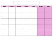 Page 1, BLANK ACADEMIC CALENDAR BySofie Pink