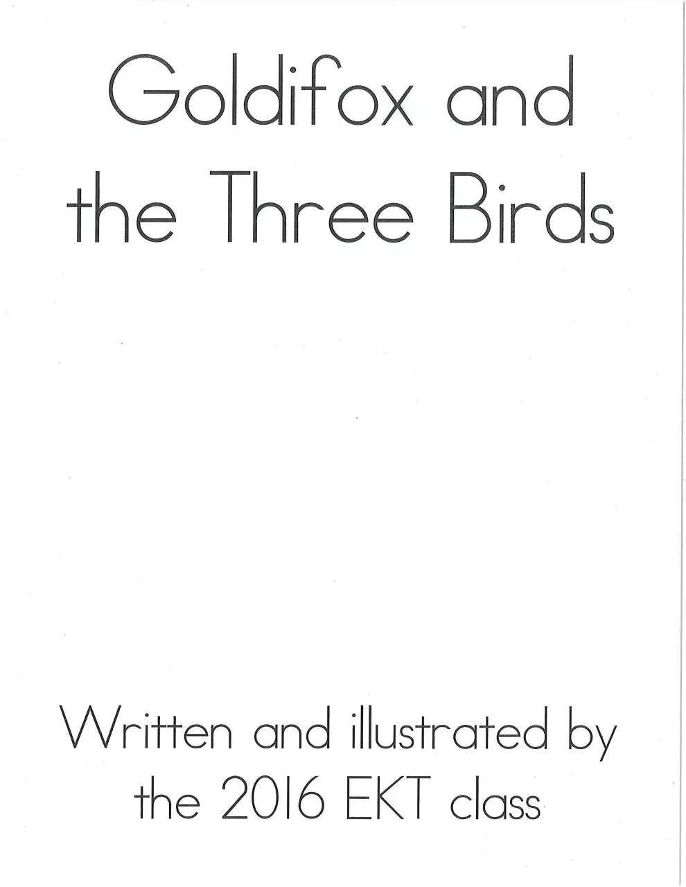 Page 1 of 19, Goldifox and the Three Birds final in order