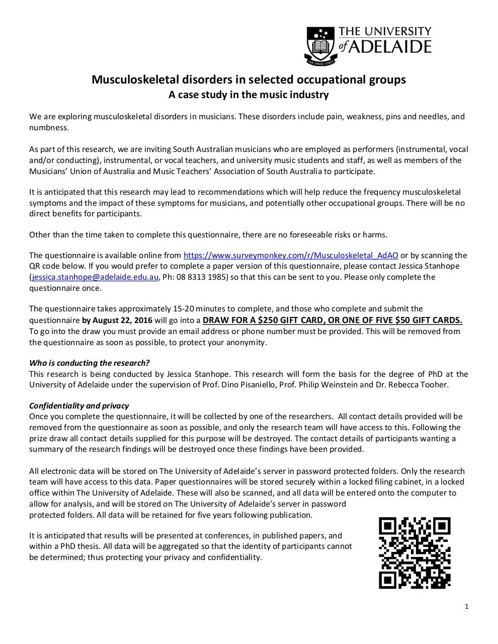 Page 1 of 2, Information Sheet Art Orchestra