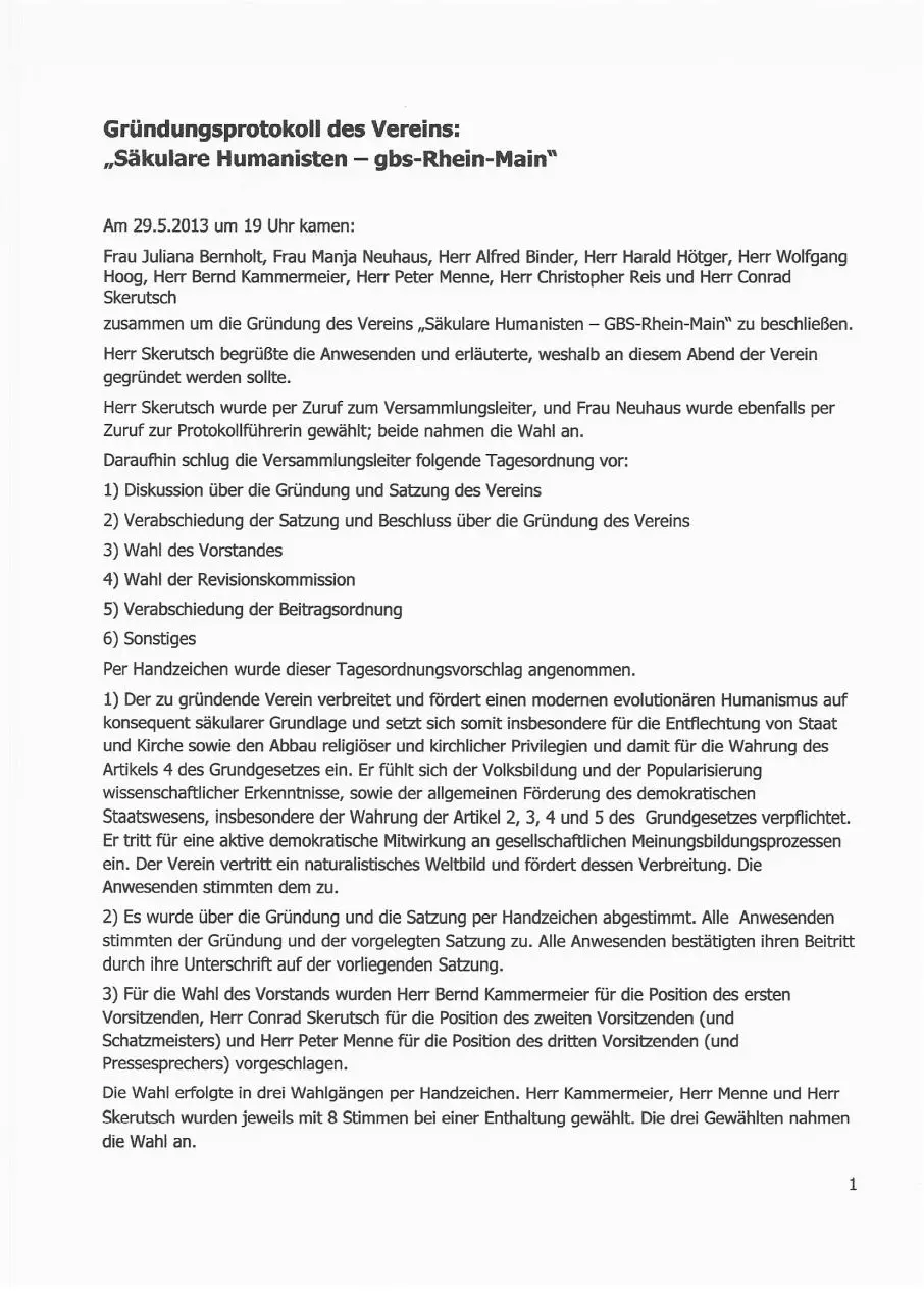 Page 1 of 9, gbs Rhein Main Gründung